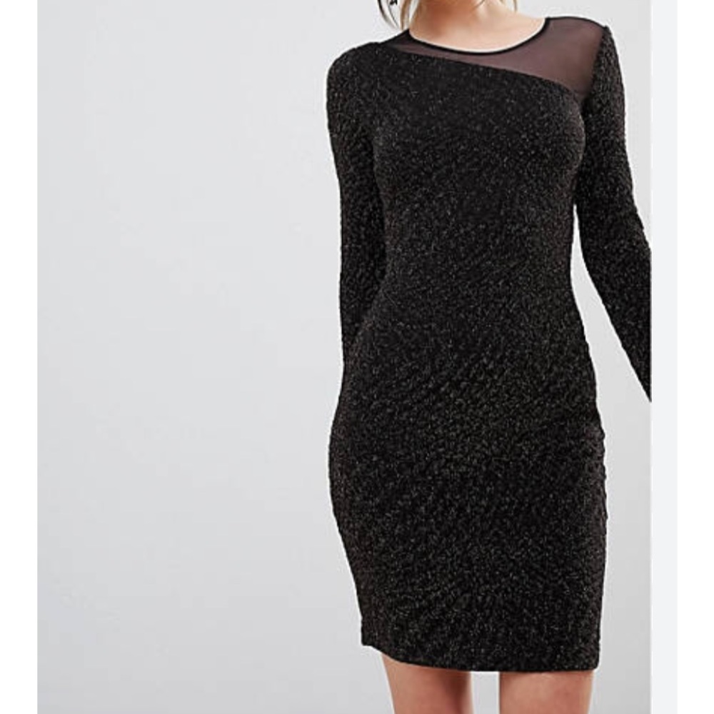 Reiss black and copper dress